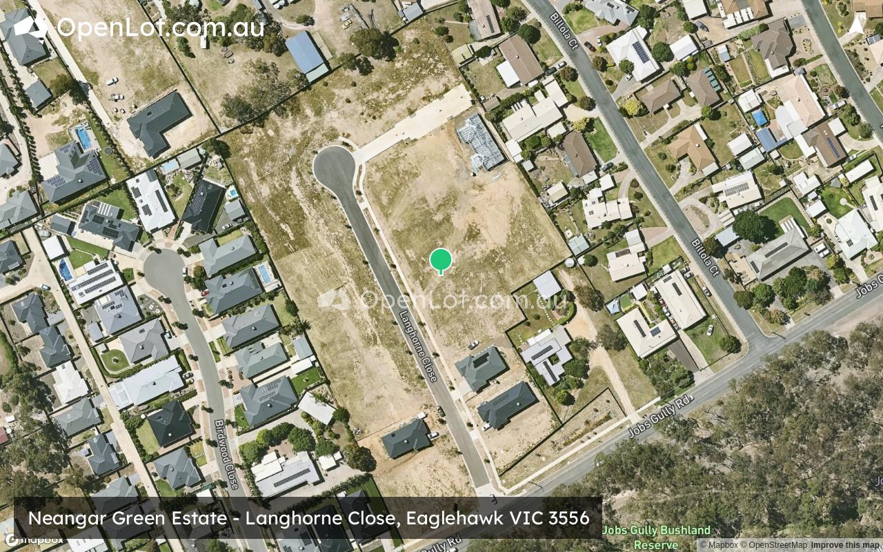 Satellite image for Neangar Green Estate - Langhorne Close, Eaglehawk VIC 3556