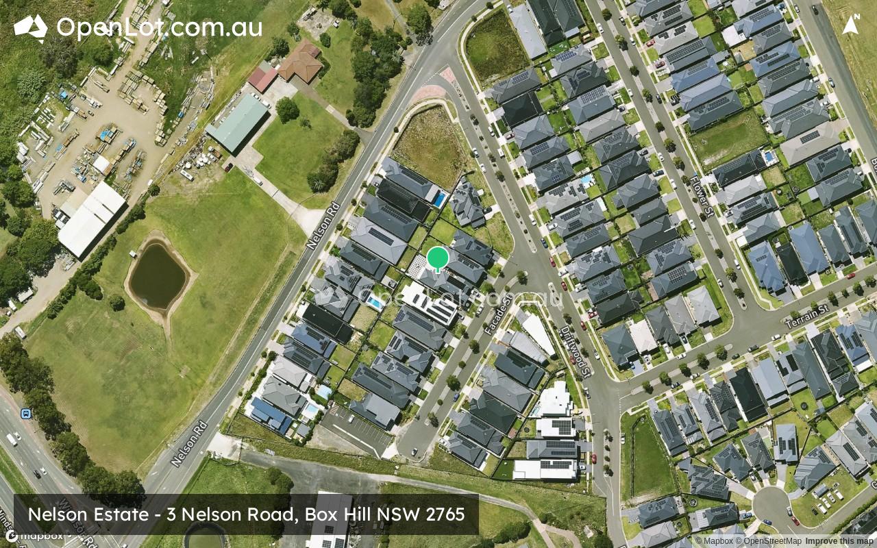 Satellite image for Nelson Estate - 3 Nelson Road, Box Hill NSW 2765