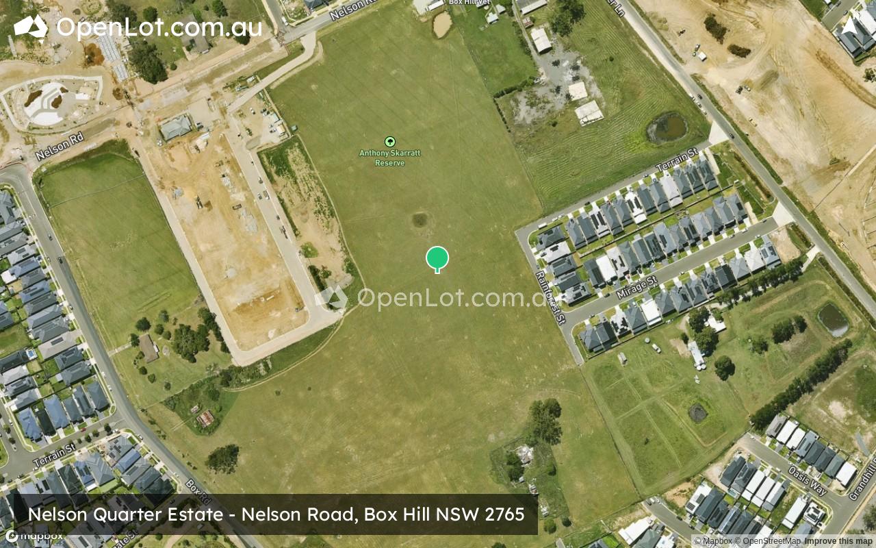 Satellite image for Nelson Quarter Estate - Nelson Road, Box Hill NSW 2765