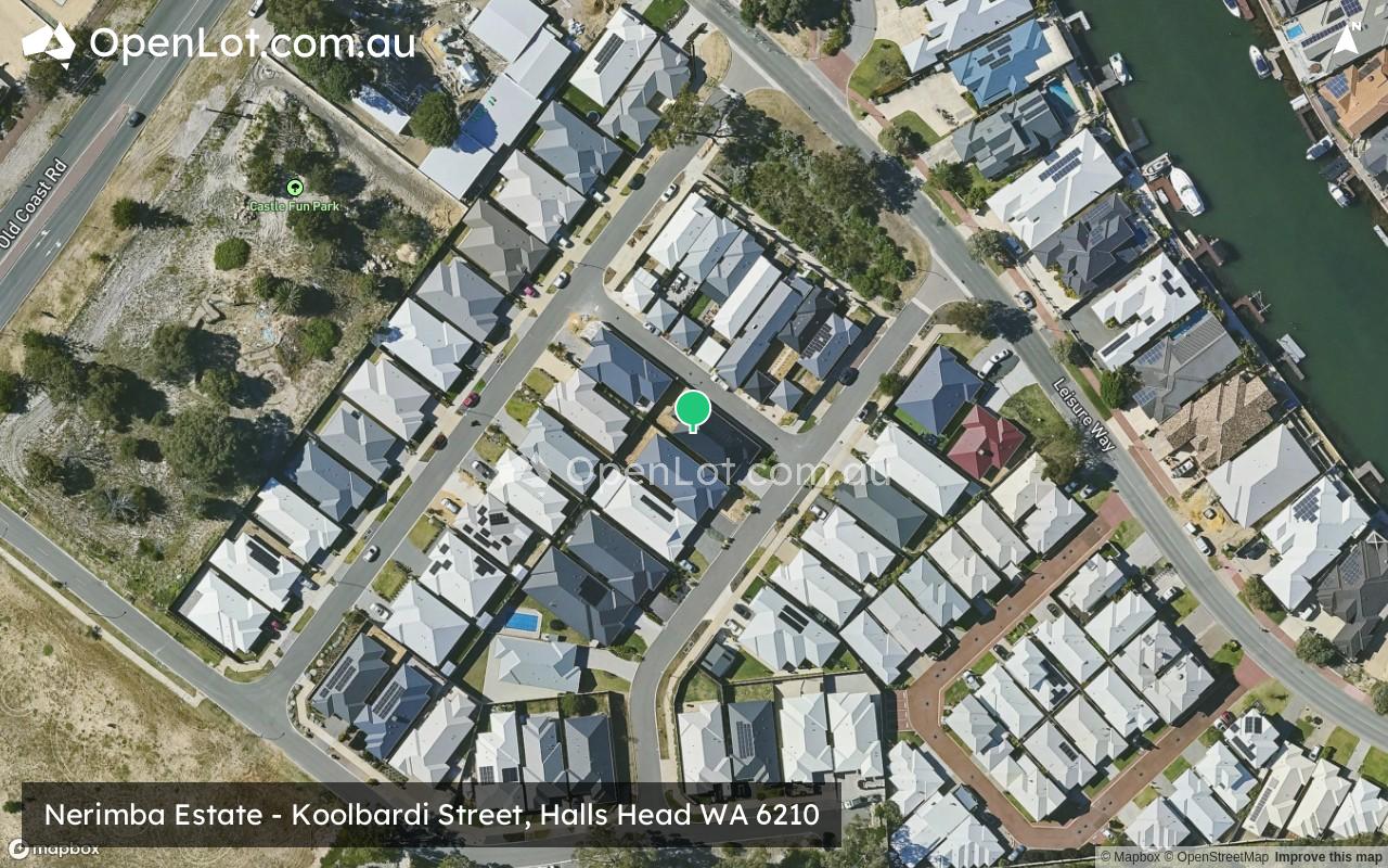 Satellite image for Nerimba Estate - Koolbardi Street, Halls Head WA 6210