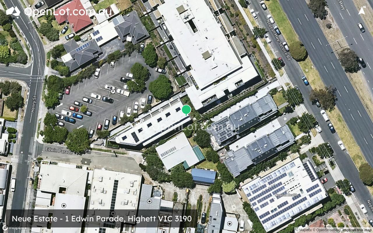 Satellite image for Neue Estate - 1 Edwin Parade, Highett VIC 3190