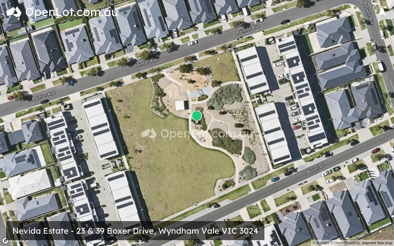 Satellite image for Nevida Estate - 23 & 39 Boxer Drive, Wyndham Vale VIC 3024