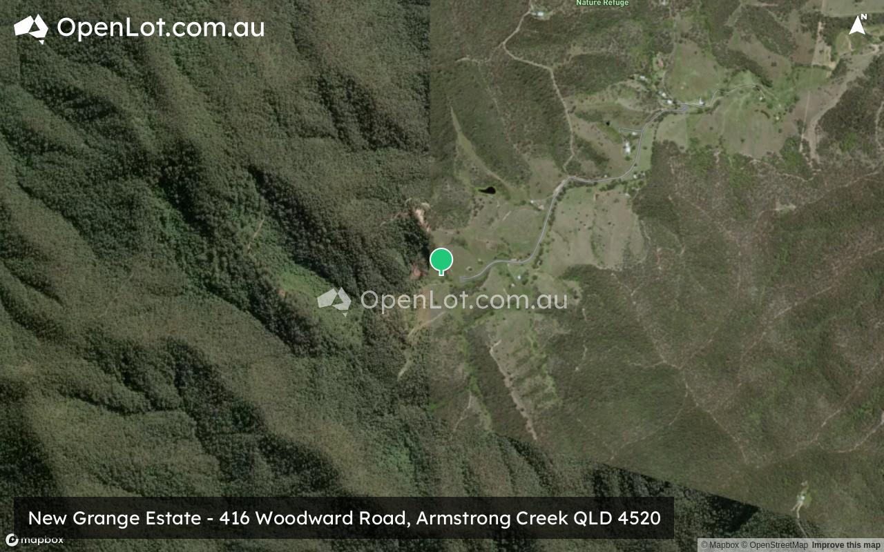 Satellite image for New Grange Estate - 416 Woodward Road, Armstrong Creek QLD 4520