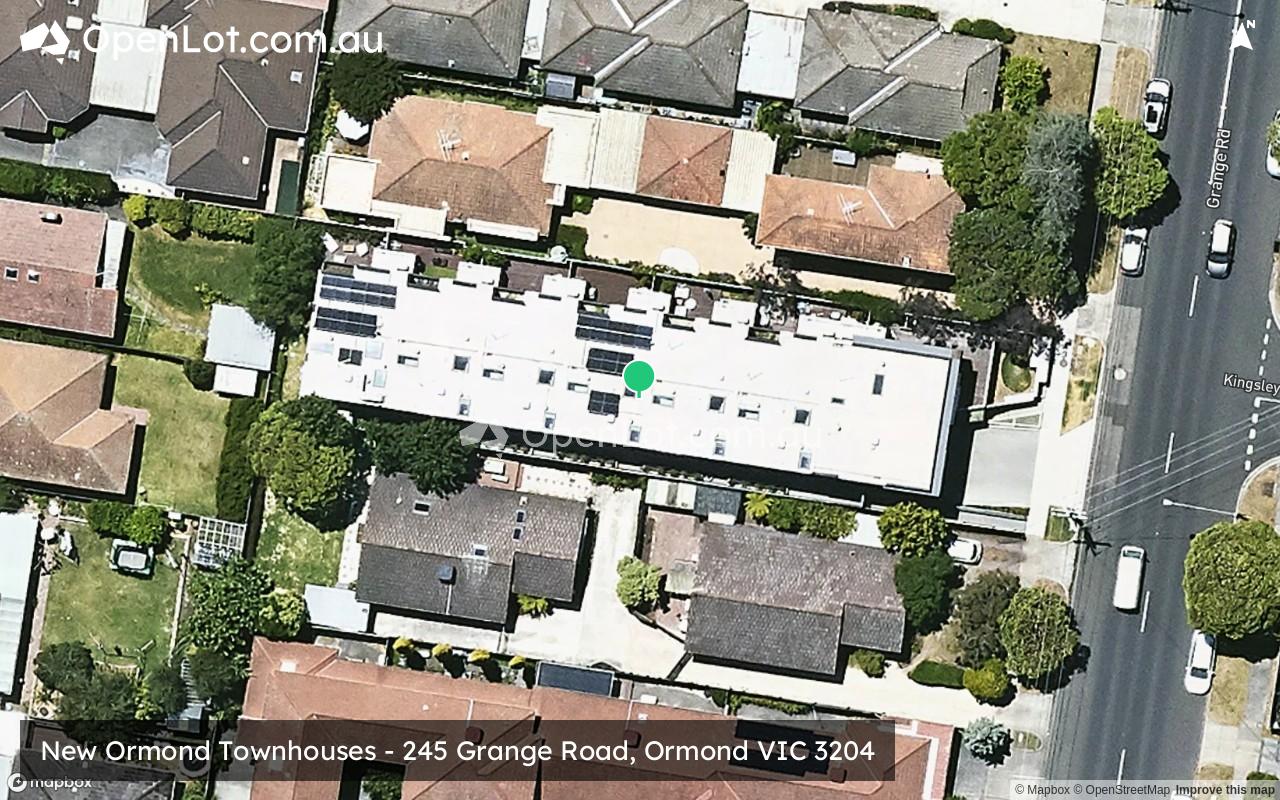 Satellite image for New Ormond Townhouses - 245 Grange Road, Ormond VIC 3204