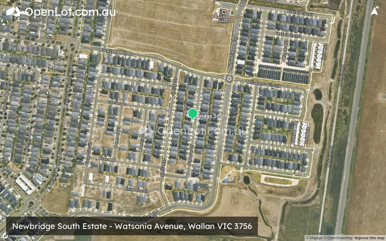 Satellite image for Newbridge South Estate - Watsonia Avenue, Wallan VIC 3756