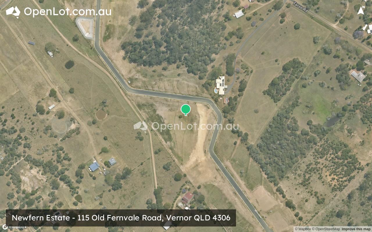 Satellite image for Newfern Estate - 115 Old Fernvale Road, Vernor QLD 4306