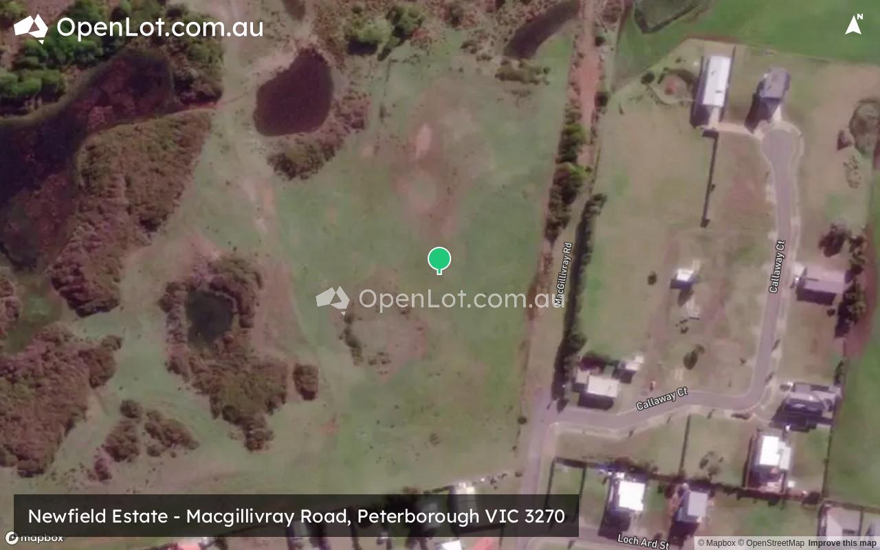 Satellite image for Newfield Estate - Macgillivray Road, Peterborough VIC 3270