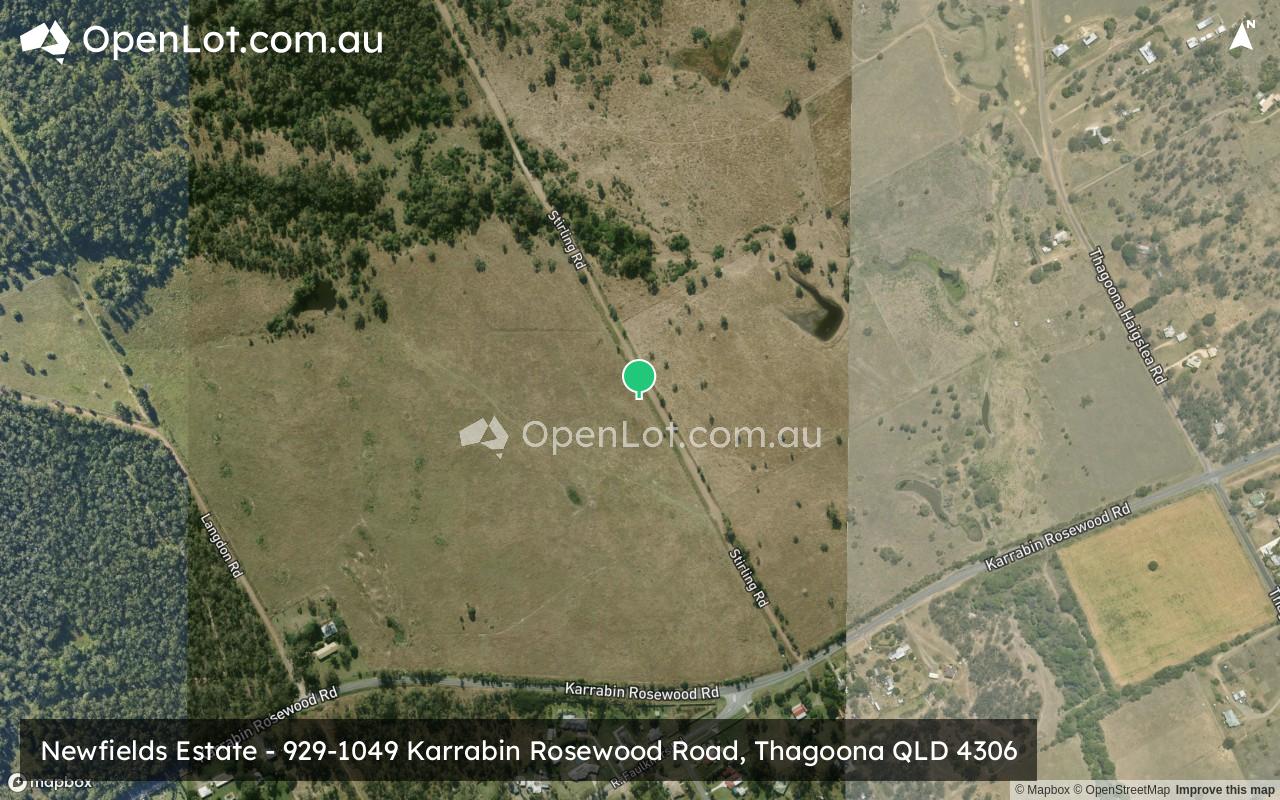 Satellite image for Newfields Estate - 929-1049 Karrabin Rosewood Road, Thagoona QLD 4306