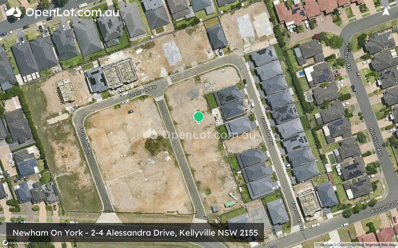 Satellite image for Newham On York Estate - 2-4 Alessandra Drive, Kellyville NSW 2155