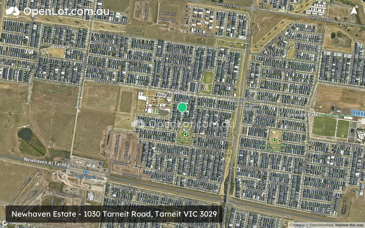 Satellite image for Newhaven Estate - 1030 Tarneit Road, Tarneit VIC 3029