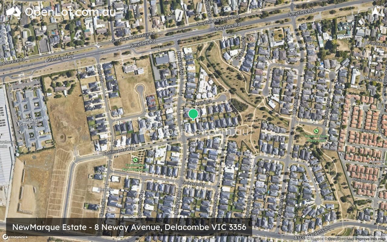 Satellite image for NewMarque Estate - 8 Neway Avenue, Delacombe VIC 3356