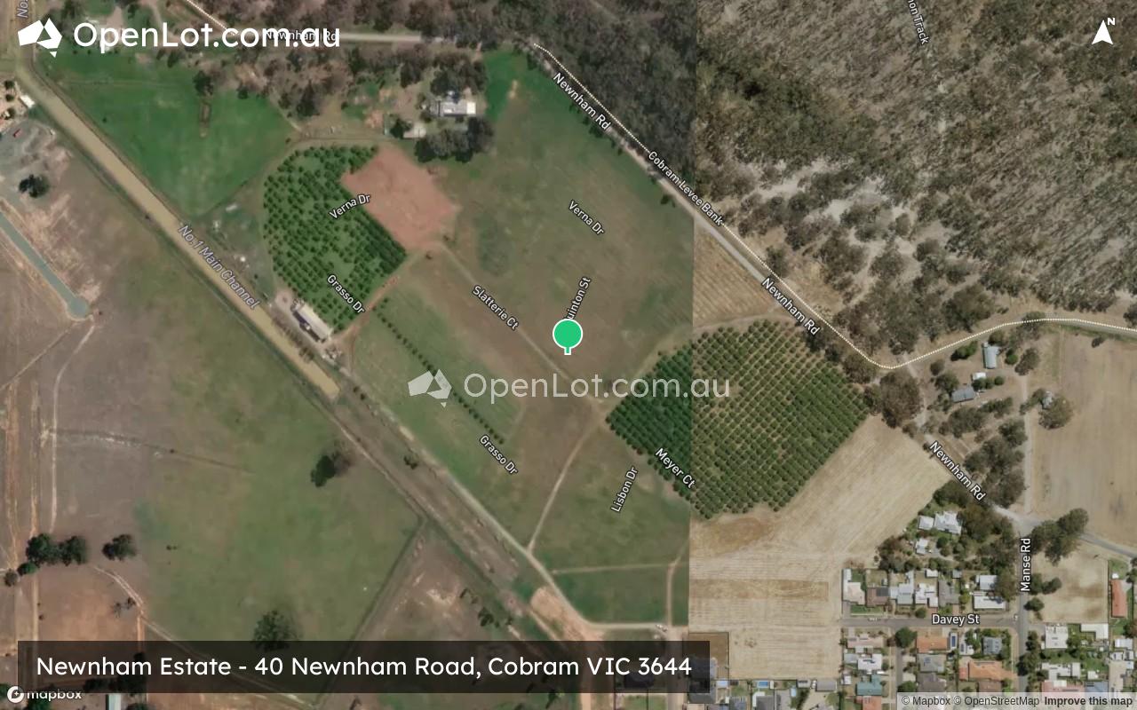 Satellite image for Newnham Estate - 40 Newnham Road, Cobram VIC 3644