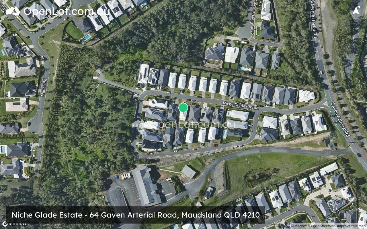 Satellite image for Niche Glade Estate - 64 Gaven Arterial Road, Maudsland QLD 4210