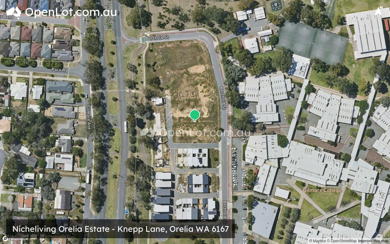 Satellite image for Nicheliving Orelia Estate - Knepp Lane, Orelia WA 6167