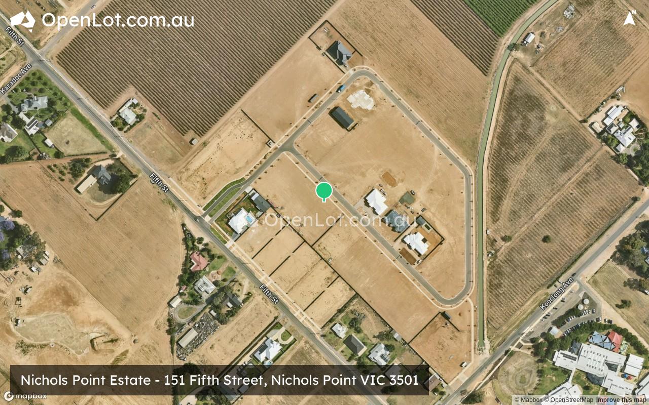 Satellite image for Nichols Point Estate - 151 Fifth Street, Nichols Point VIC 3501