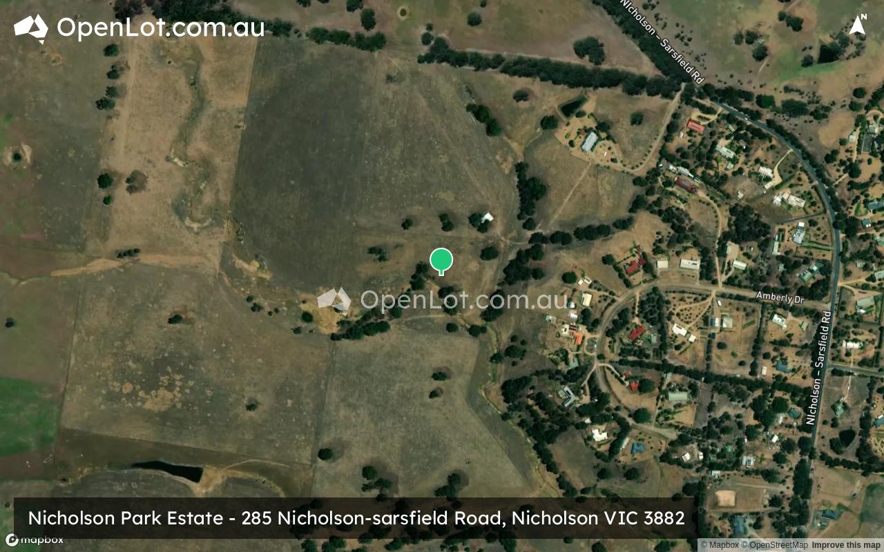 Satellite image for Nicholson Park Estate - 285 Nicholson-sarsfield Road, Nicholson VIC 3882