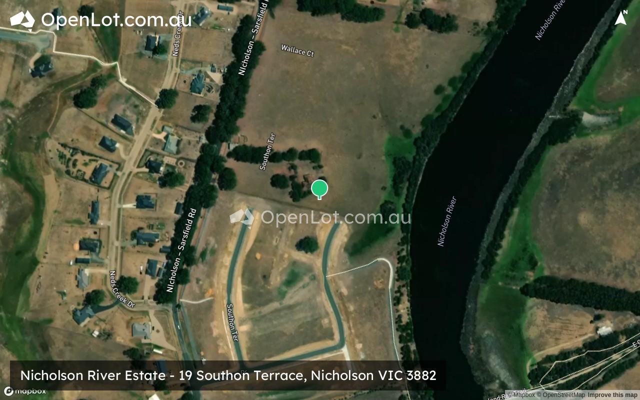Satellite image for Nicholson River Estate - 19 Southon Terrace, Nicholson VIC 3882
