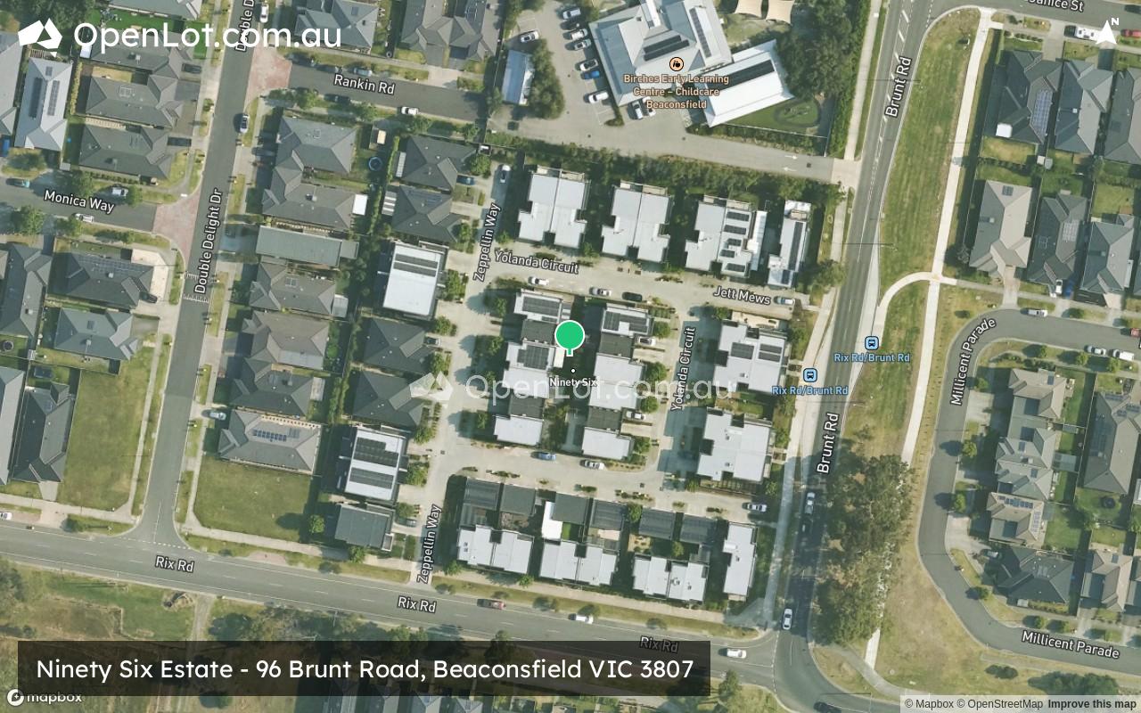 Satellite image for Ninety Six Estate - 96 Brunt Road, Beaconsfield VIC 3807
