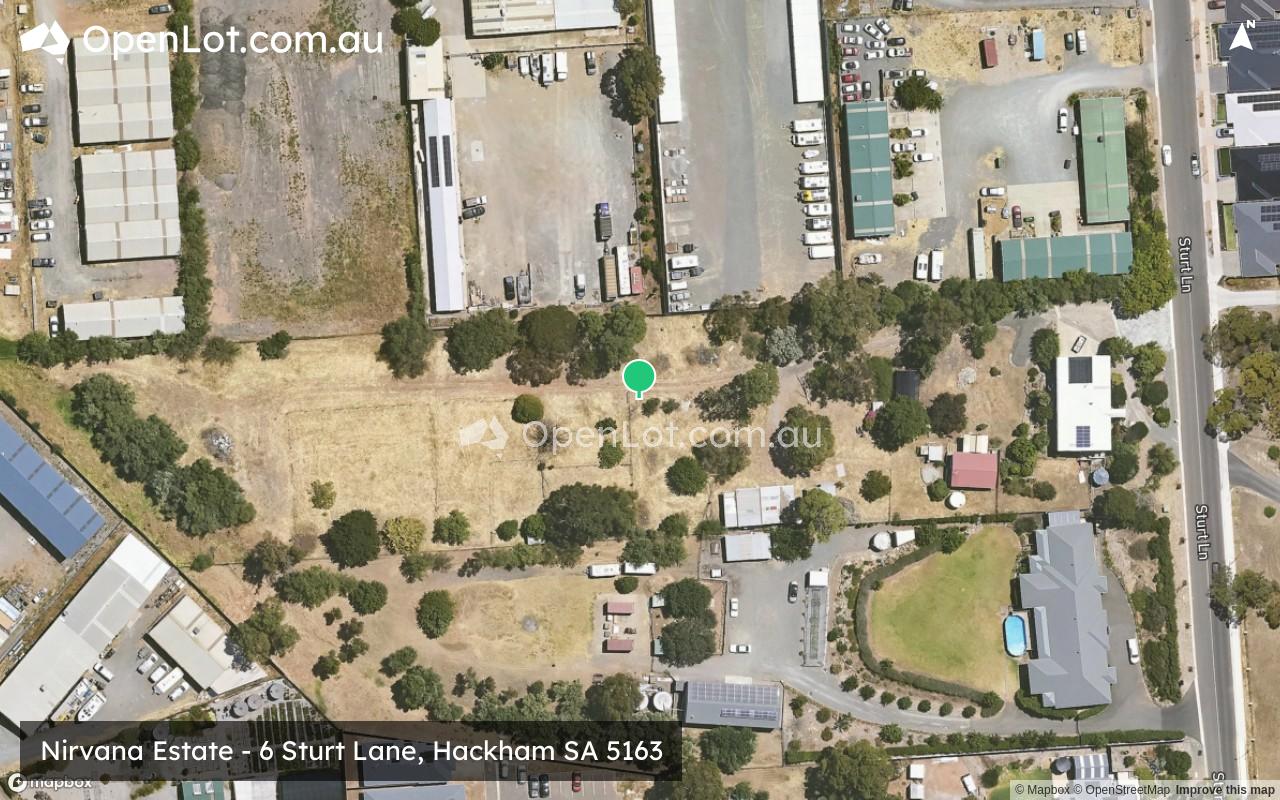 Satellite image for Nirvana Estate - 6 Sturt Lane, Hackham SA 5163