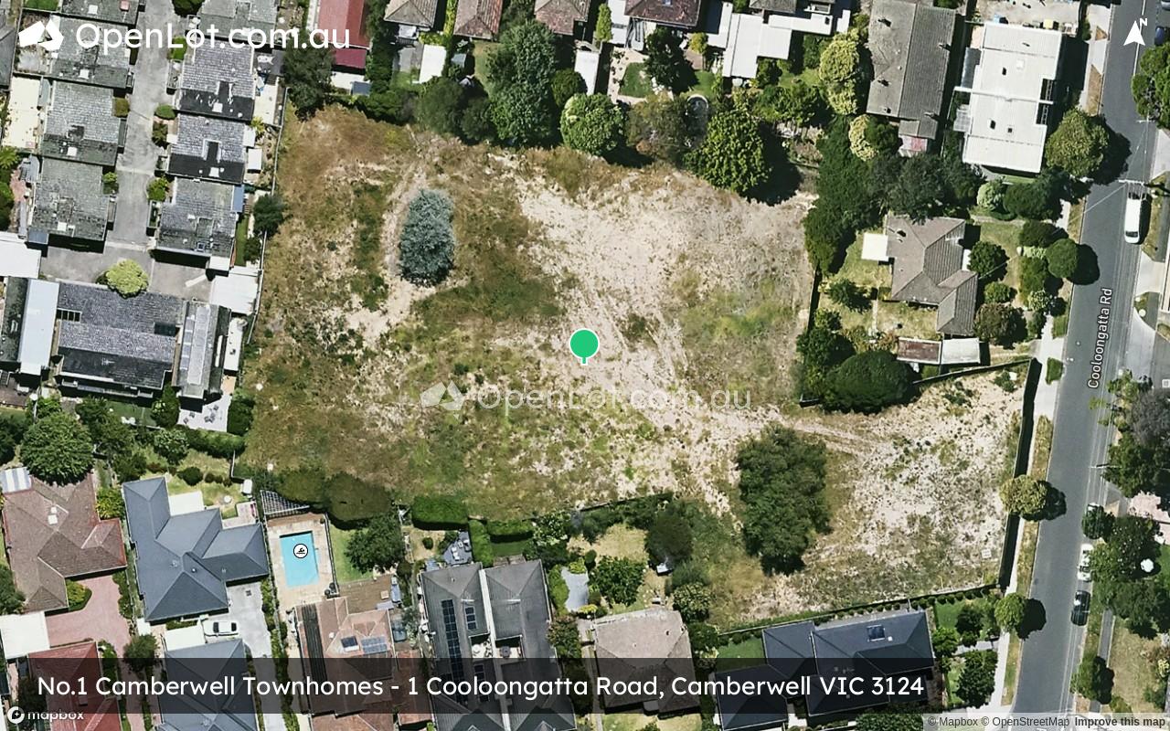 Satellite image for No.1 Camberwell Townhomes - 1 Cooloongatta Road, Camberwell VIC 3124