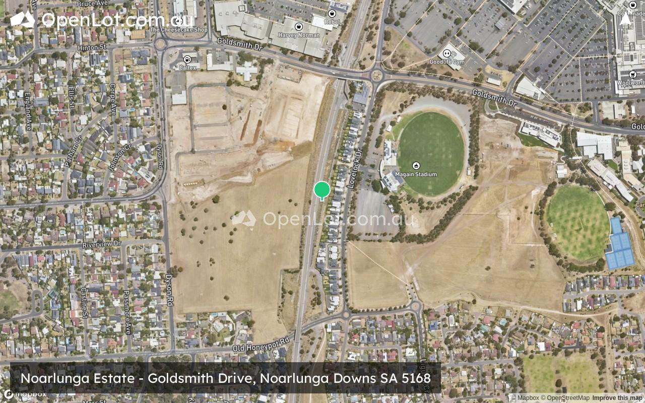 Satellite image for Goldsmith Drive, Noarlunga Downs SA 5168