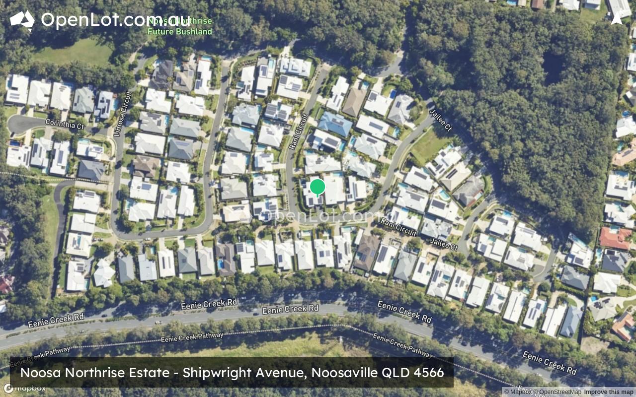 Satellite image for Noosa Northrise Estate - Shipwright Avenue, Noosaville QLD 4566
