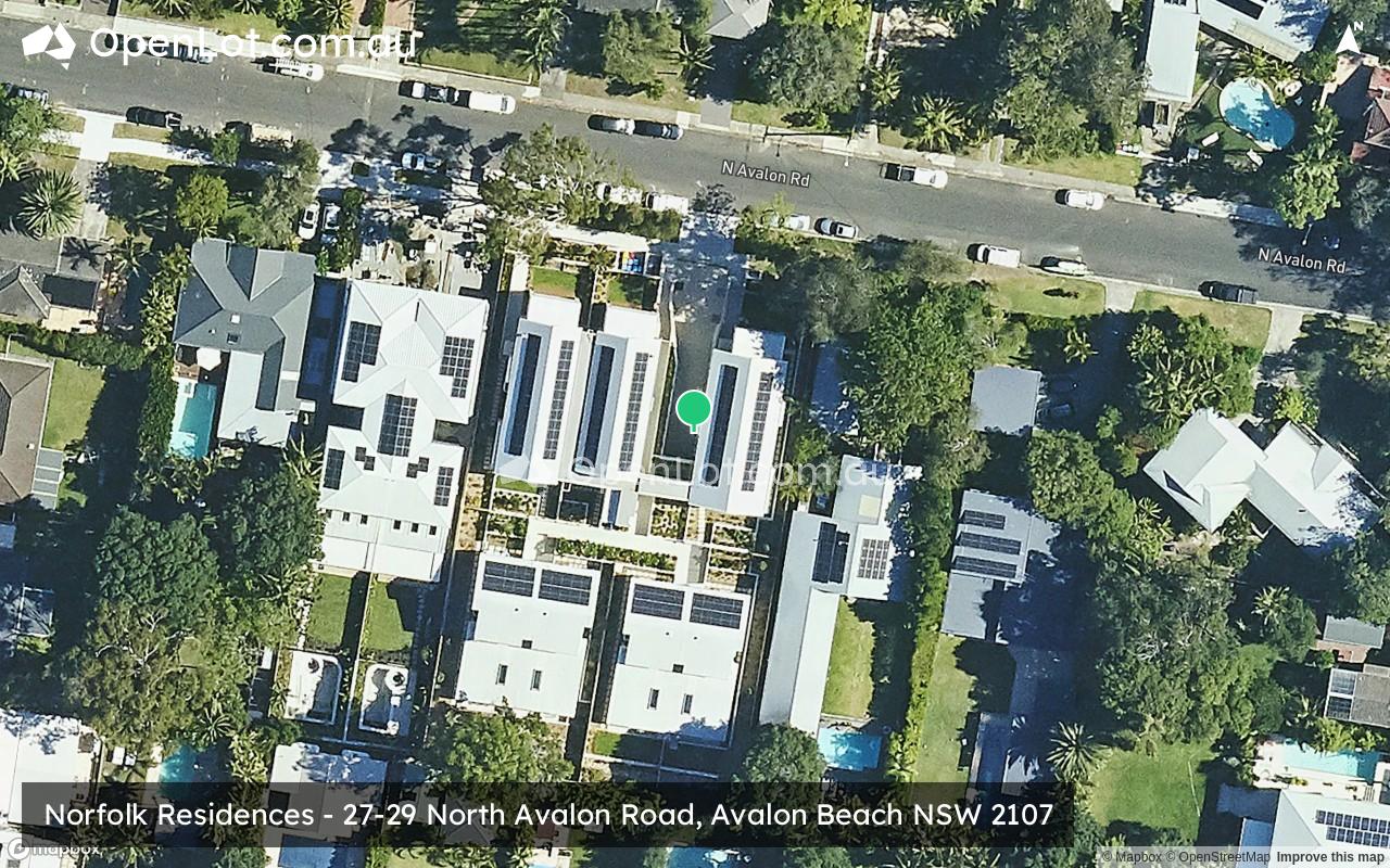Satellite image for Norfolk Residences - 27-29 North Avalon Road, Avalon Beach NSW 2107