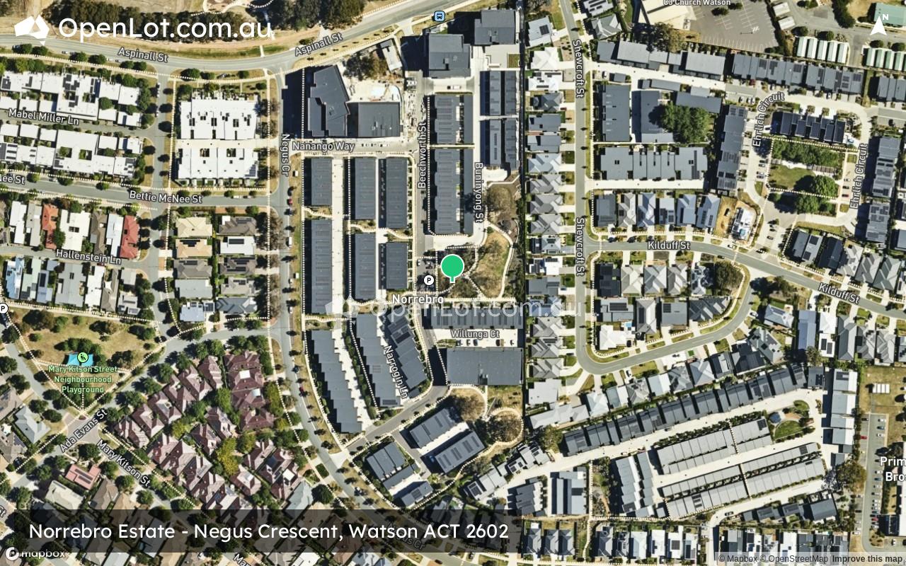 Satellite image for Norrebro Estate - Negus Crescent, Watson ACT 2602