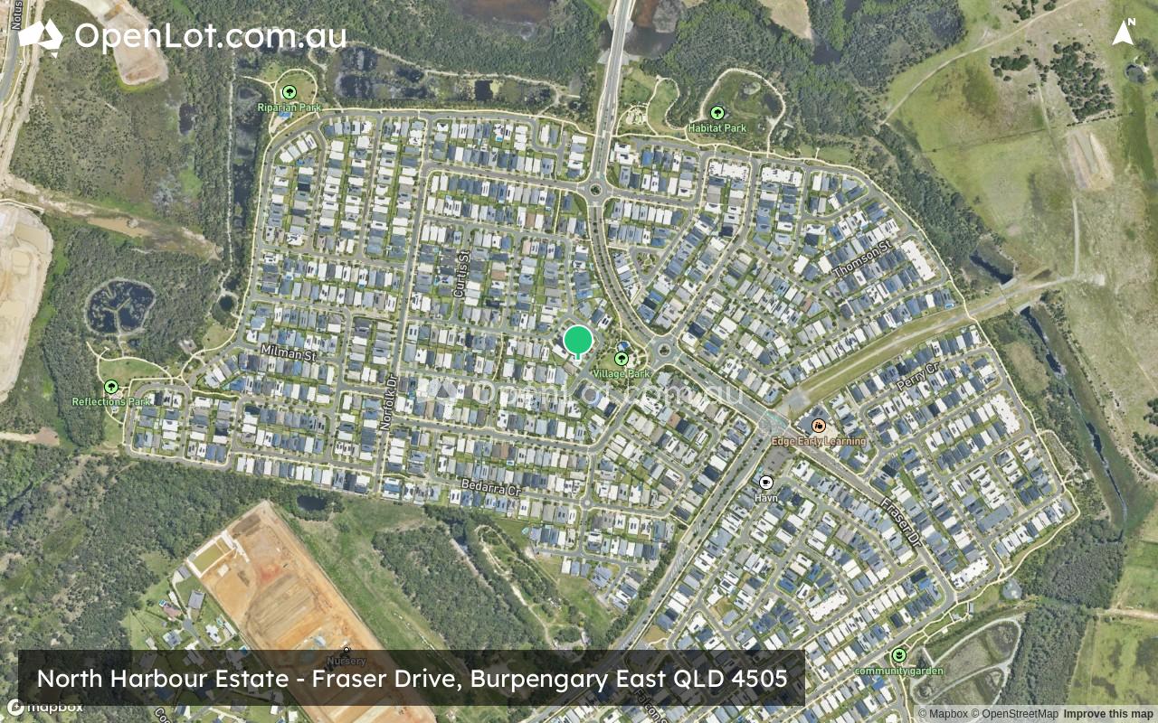 Satellite image for North Harbour Estate - Fraser Drive, Burpengary East QLD 4505
