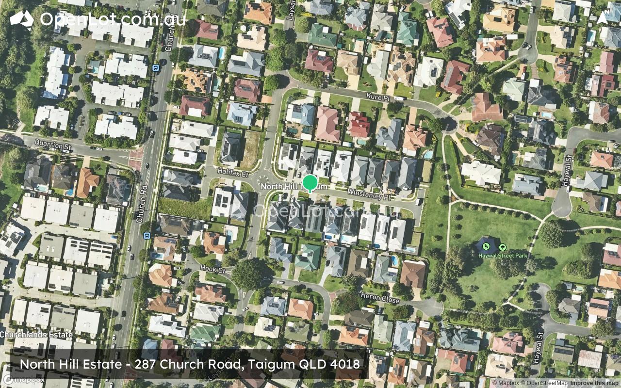Satellite image for North Hill Estate - 287 Church Road, Taigum QLD 4018