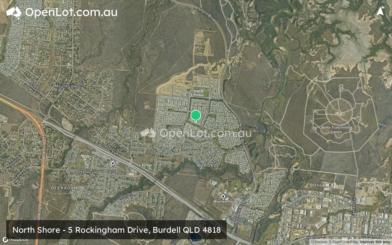 Satellite image for North Shore - 5 Rockingham Drive, Burdell QLD 4818