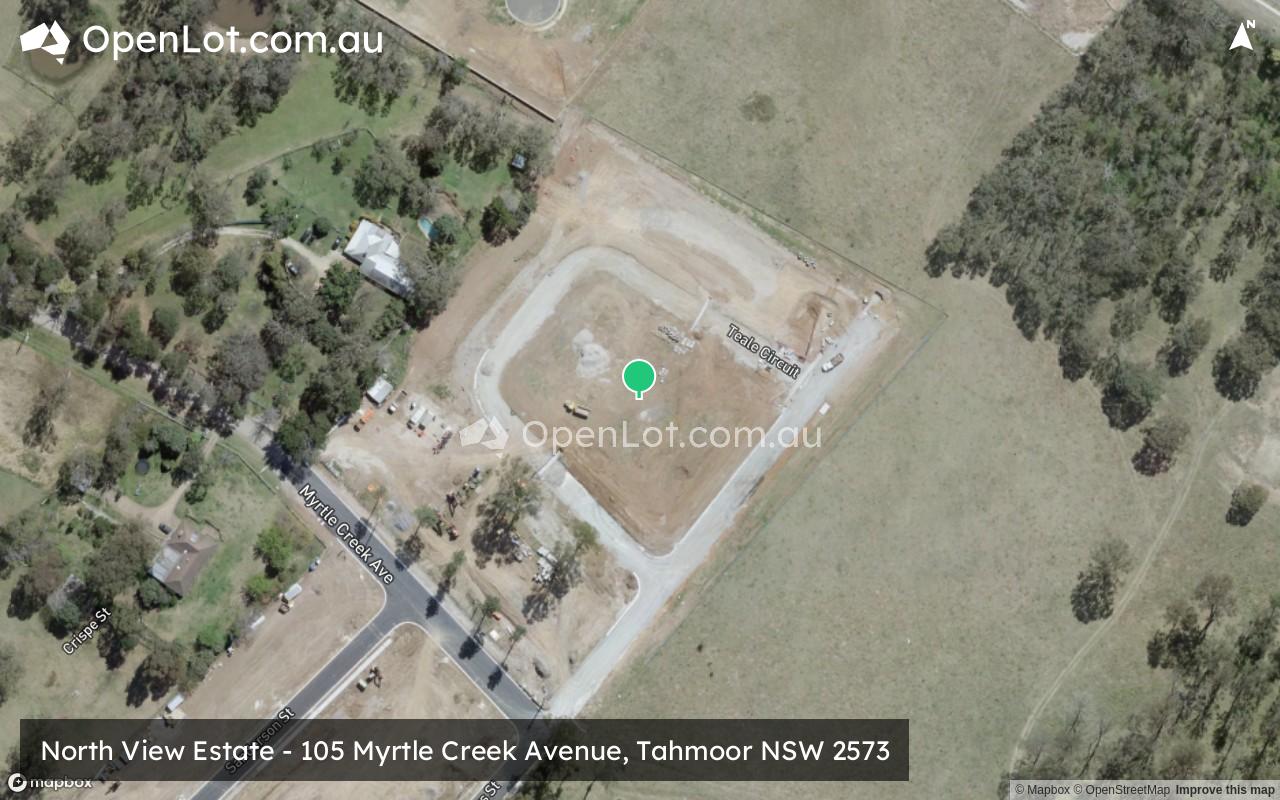 Satellite image for North View Estate - 105 Myrtle Creek Avenue, Tahmoor NSW 2573