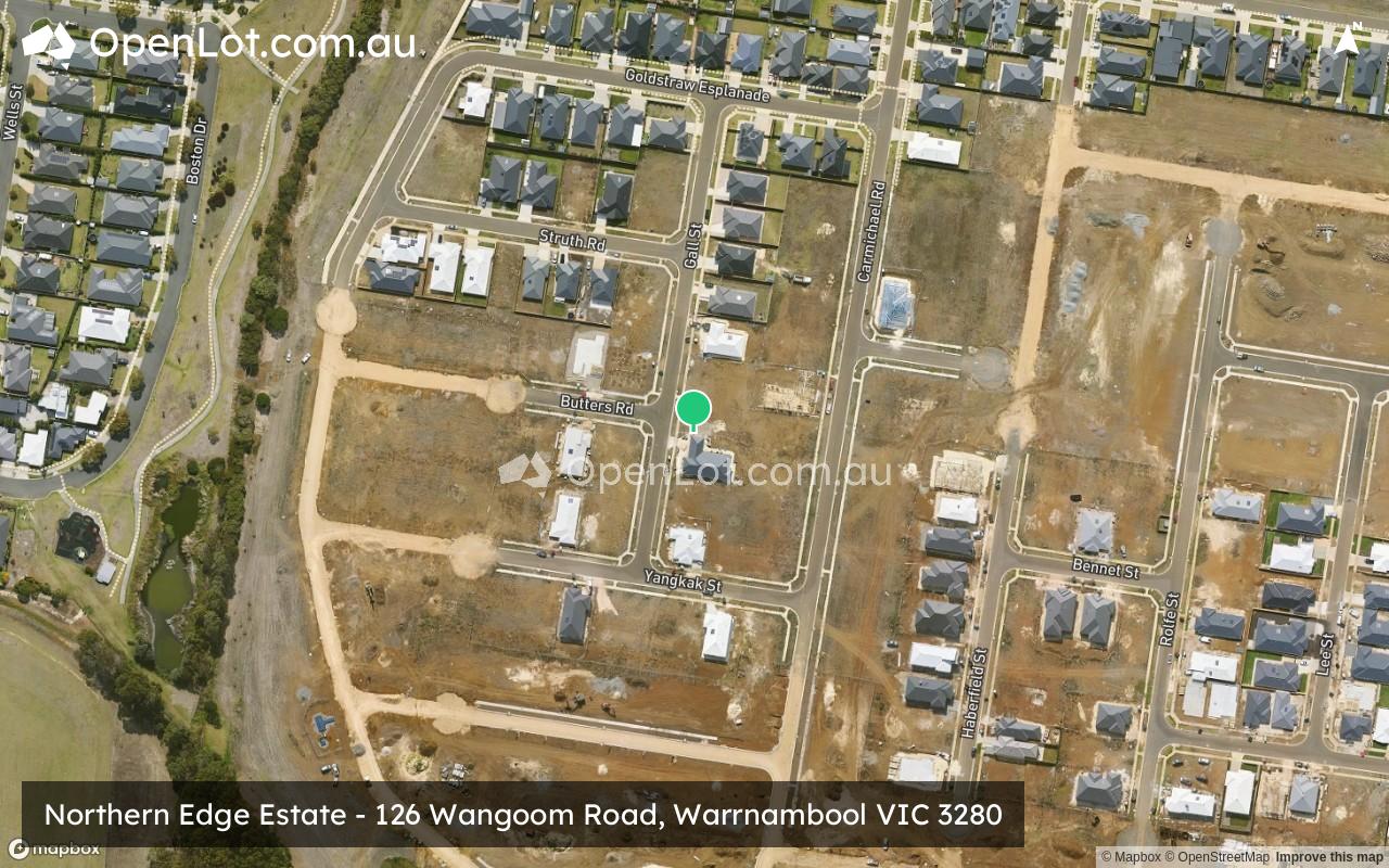 Satellite image for Northern Edge Estate - 126 Wangoom Road, Warrnambool VIC 3280