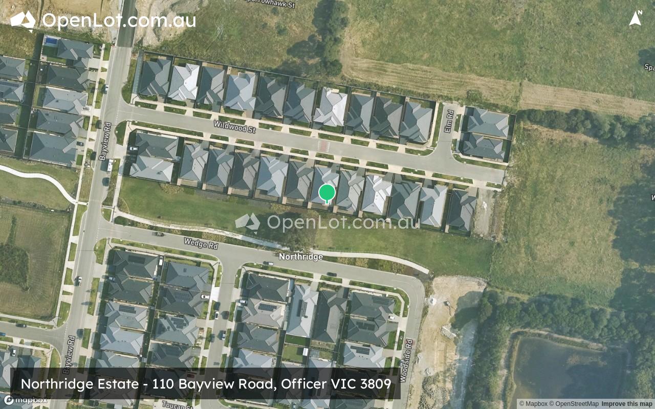 Satellite image for Northridge Estate - 110 Bayview Road, Officer VIC 3809