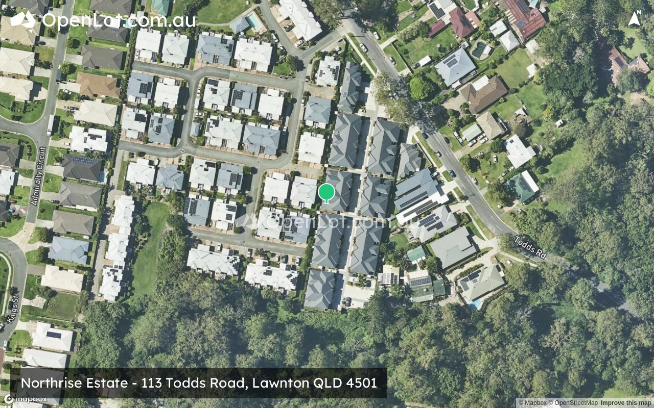 Satellite image for Northrise Estate - 113 Todds Road, Lawnton QLD 4501