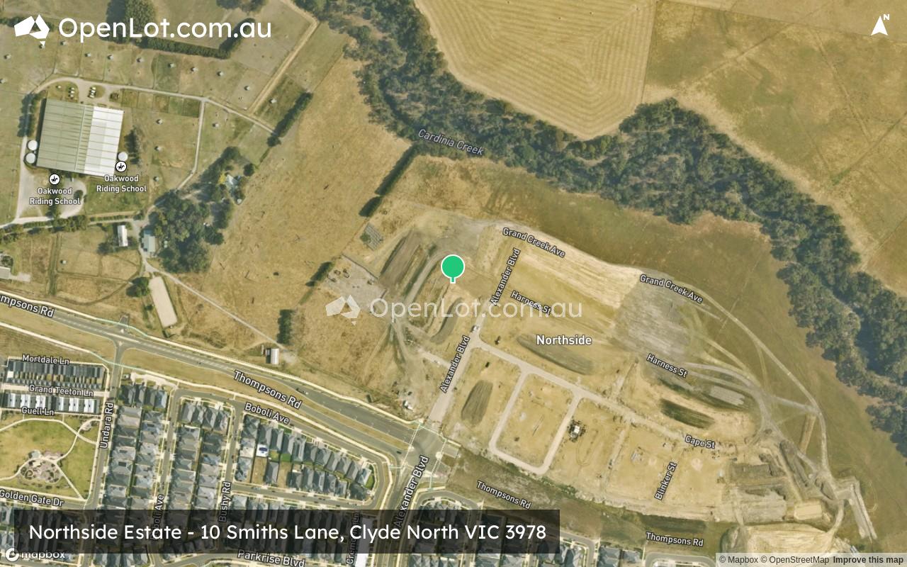 Satellite image for Northside Estate - 10 Smiths Lane, Clyde North VIC 3978