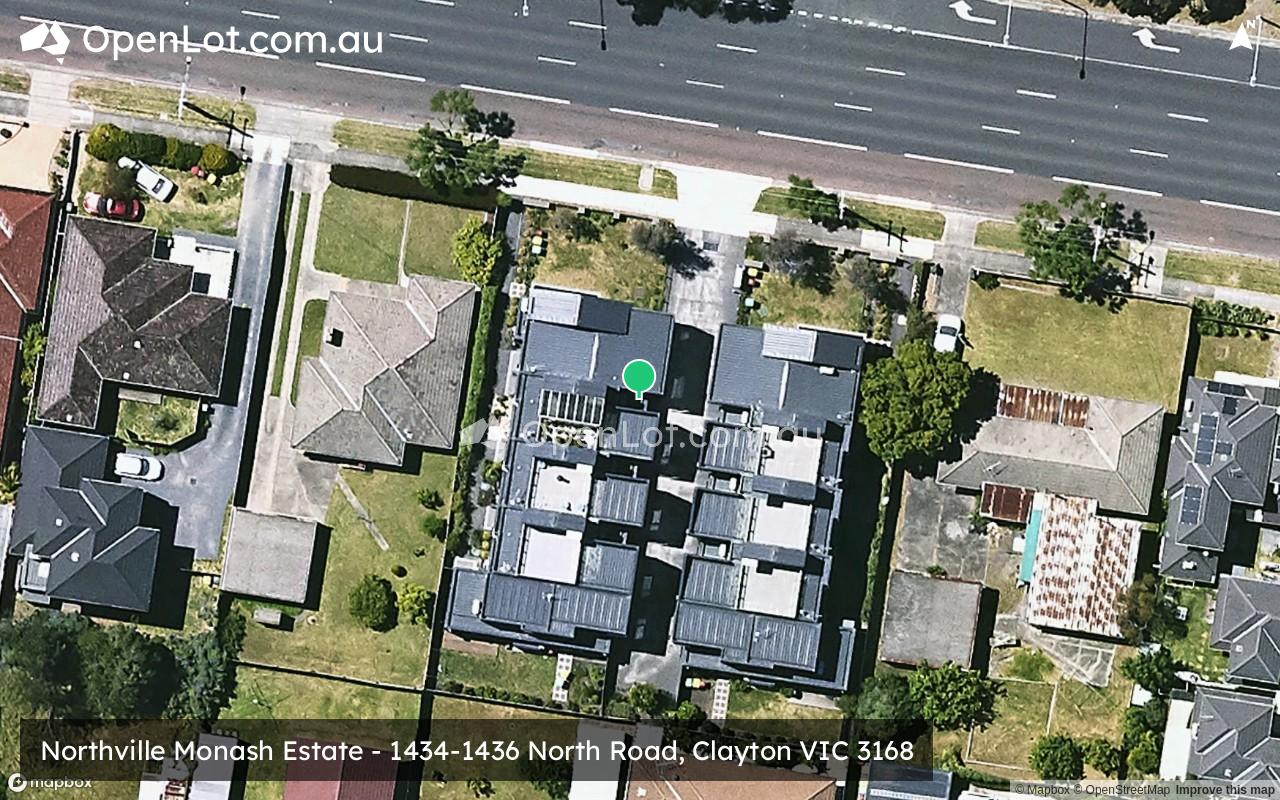 Satellite image for Northville Monash Estate - 1434-1436 North Road, Clayton VIC 3168