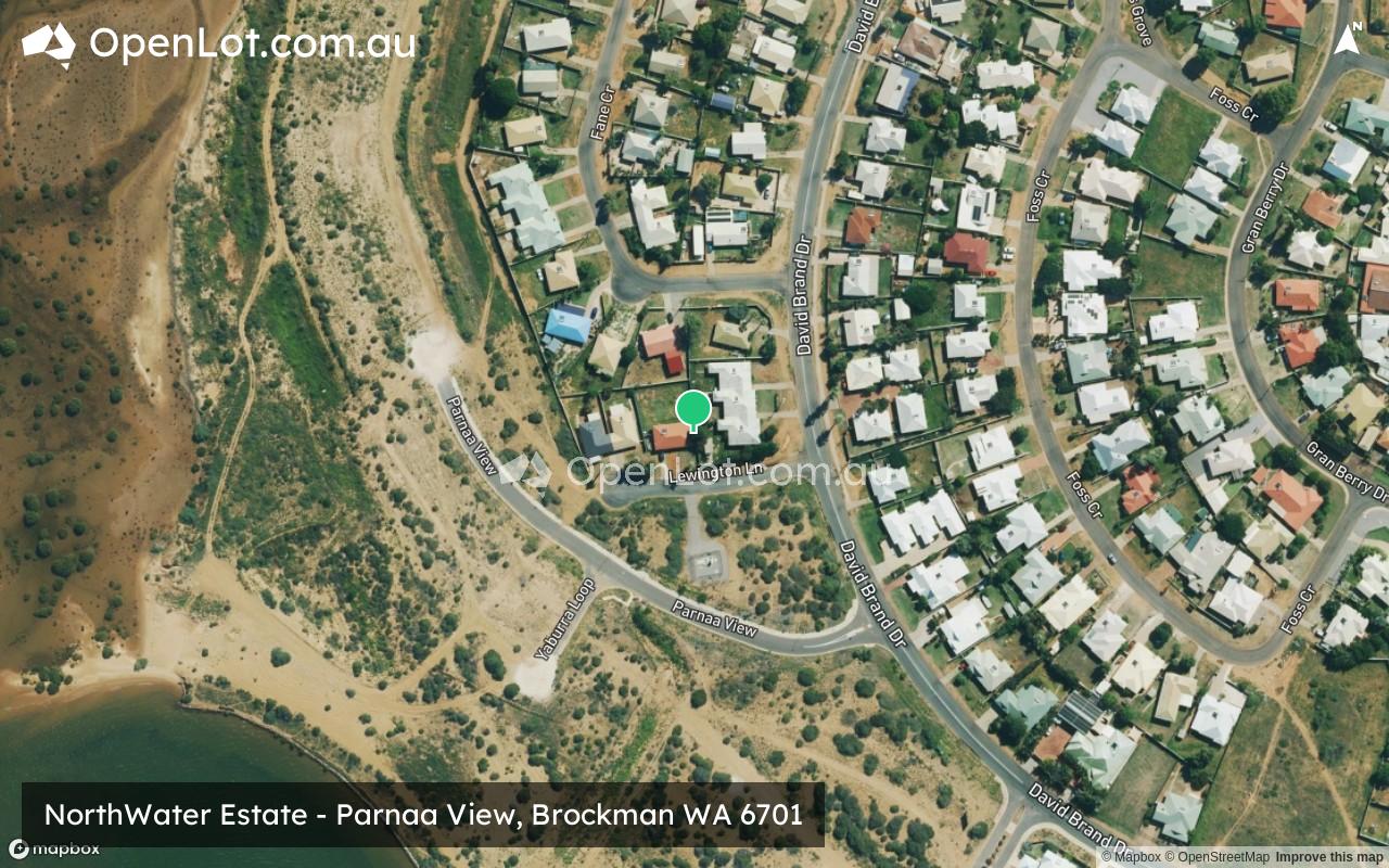 Satellite image for NorthWater Estate - Parnaa View, Brockman WA 6701
