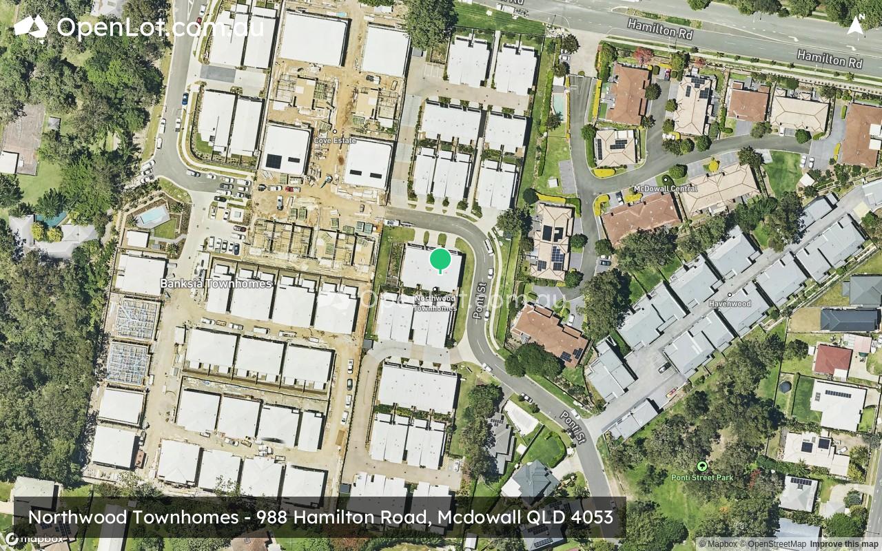 Satellite image for Northwood Townhomes - 988 Hamilton Road, Mcdowall QLD 4053