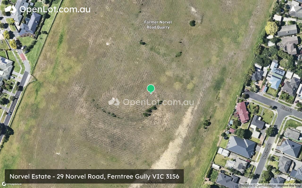 Satellite image for Norvel Estate - 29 Norvel Road, Ferntree Gully VIC 3156