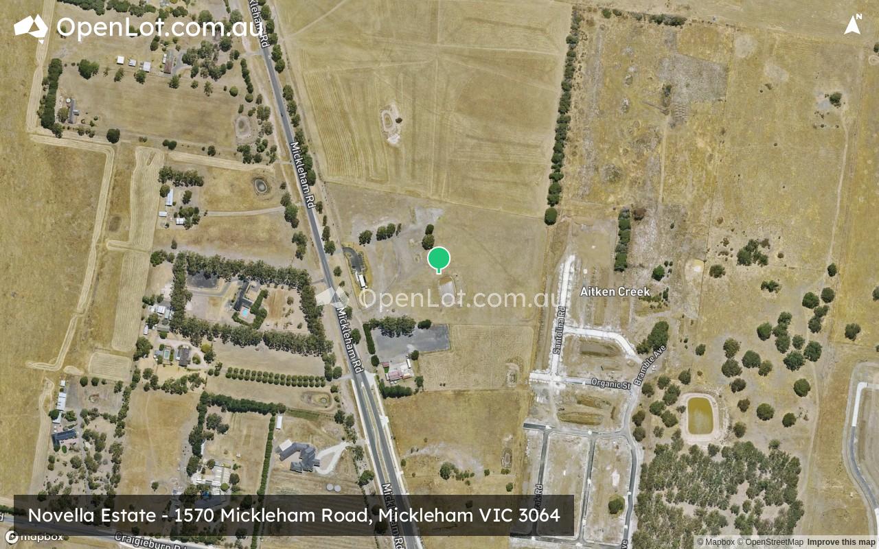 Satellite image for Novella Estate - 1570 Mickleham Road, Mickleham VIC 3064