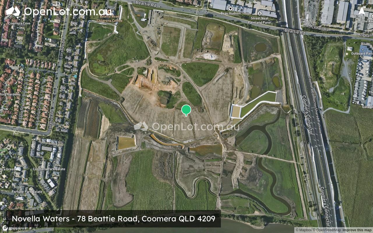Satellite image for Novella Waters - 78 Beattie Road, Coomera QLD 4209