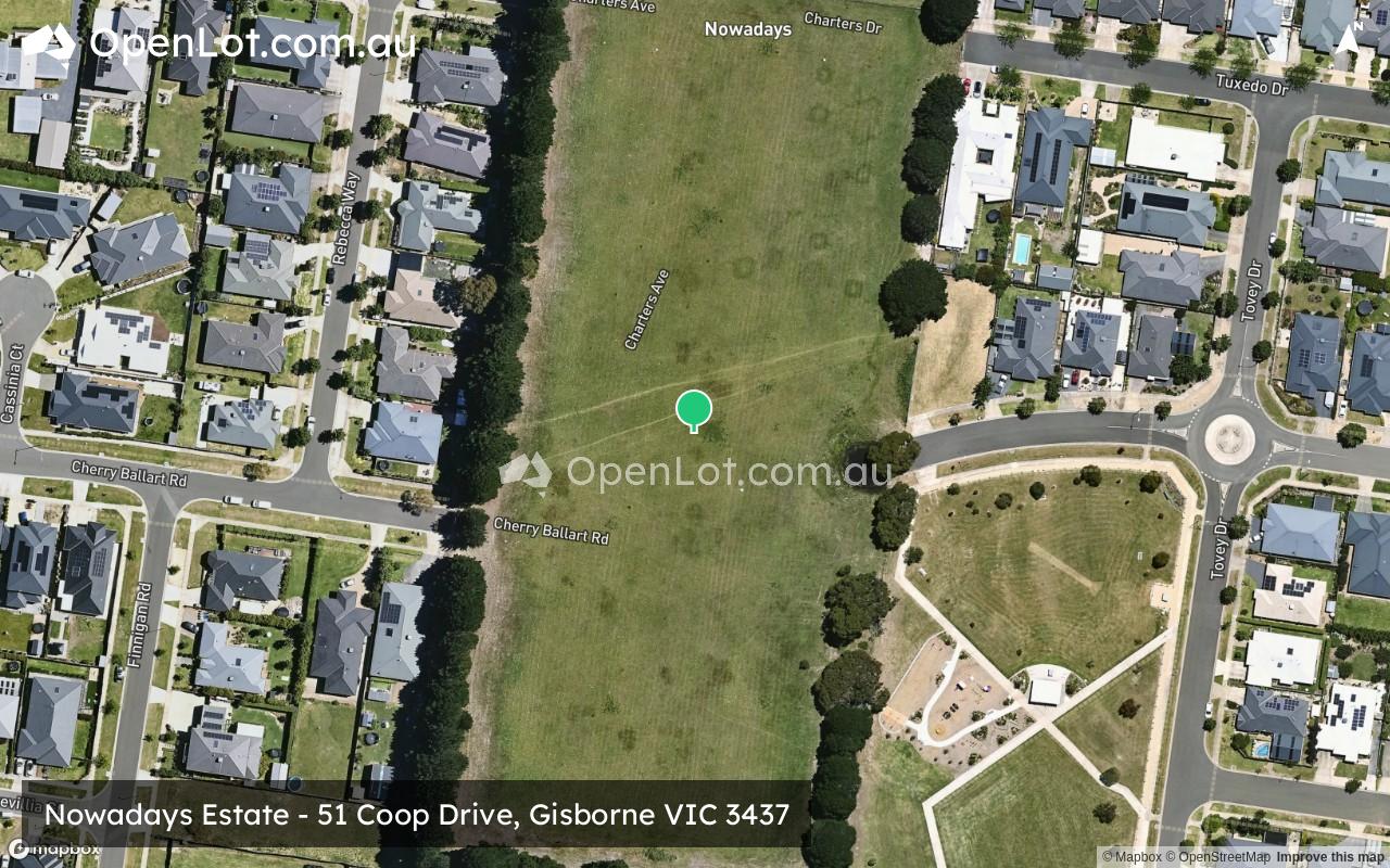 Satellite image for Nowadays Estate - 51 Coop Drive, Gisborne VIC 3437