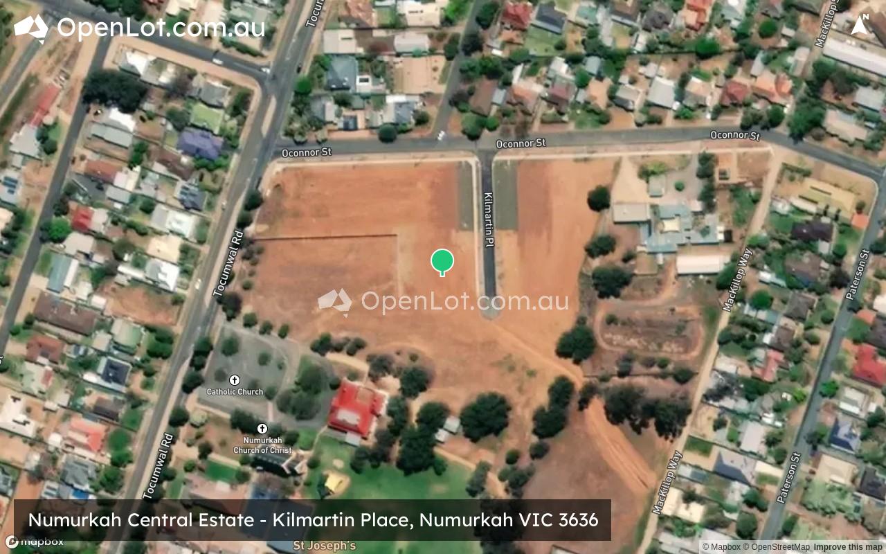 Satellite image for 3 Kilmartin Place, Numurkah VIC 3636