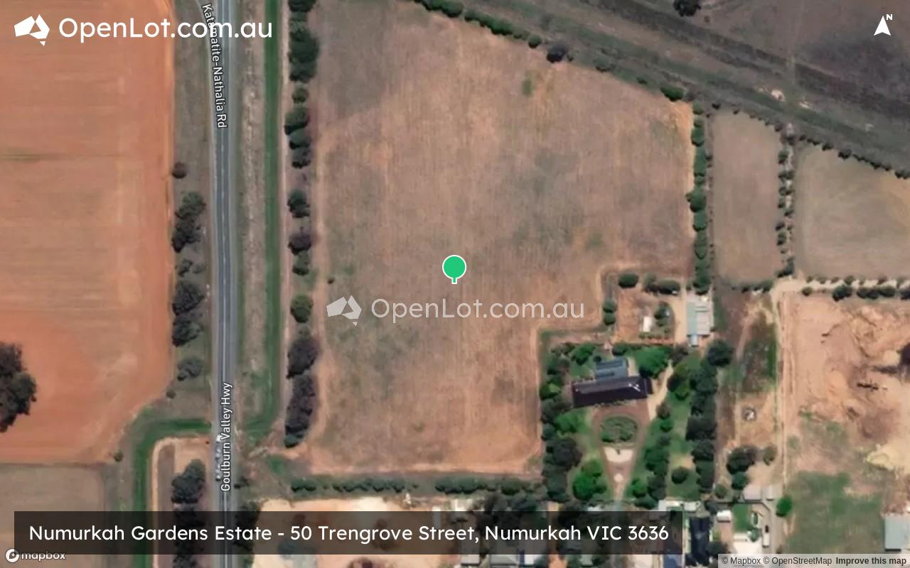 Satellite image for Numurkah Gardens Estate - 50 Trengrove Street, Numurkah VIC 3636