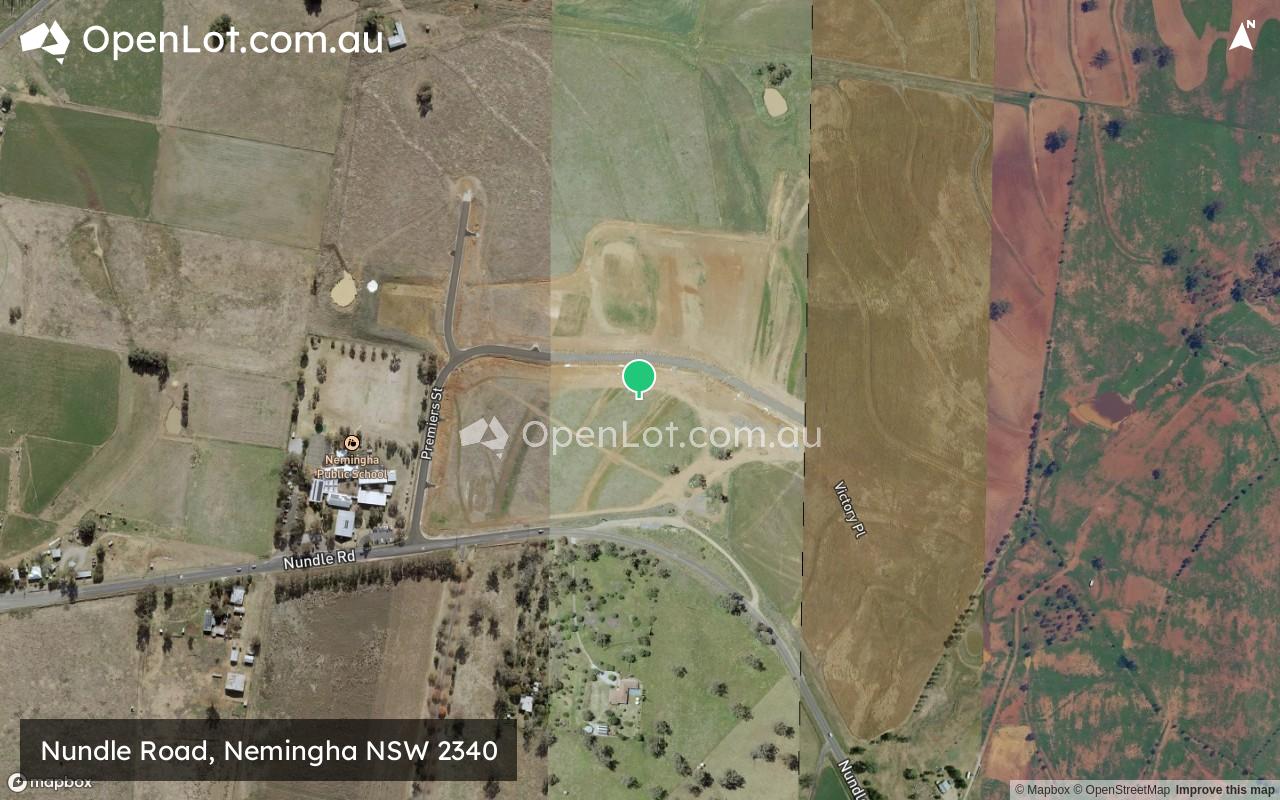 Satellite image for Nundle Road, Nemingha NSW 2340