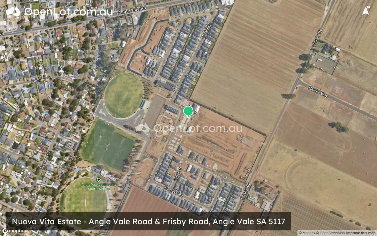Satellite image for Nuova Vita Estate - Angle Vale Road & Frisby Road, Angle Vale SA 5117