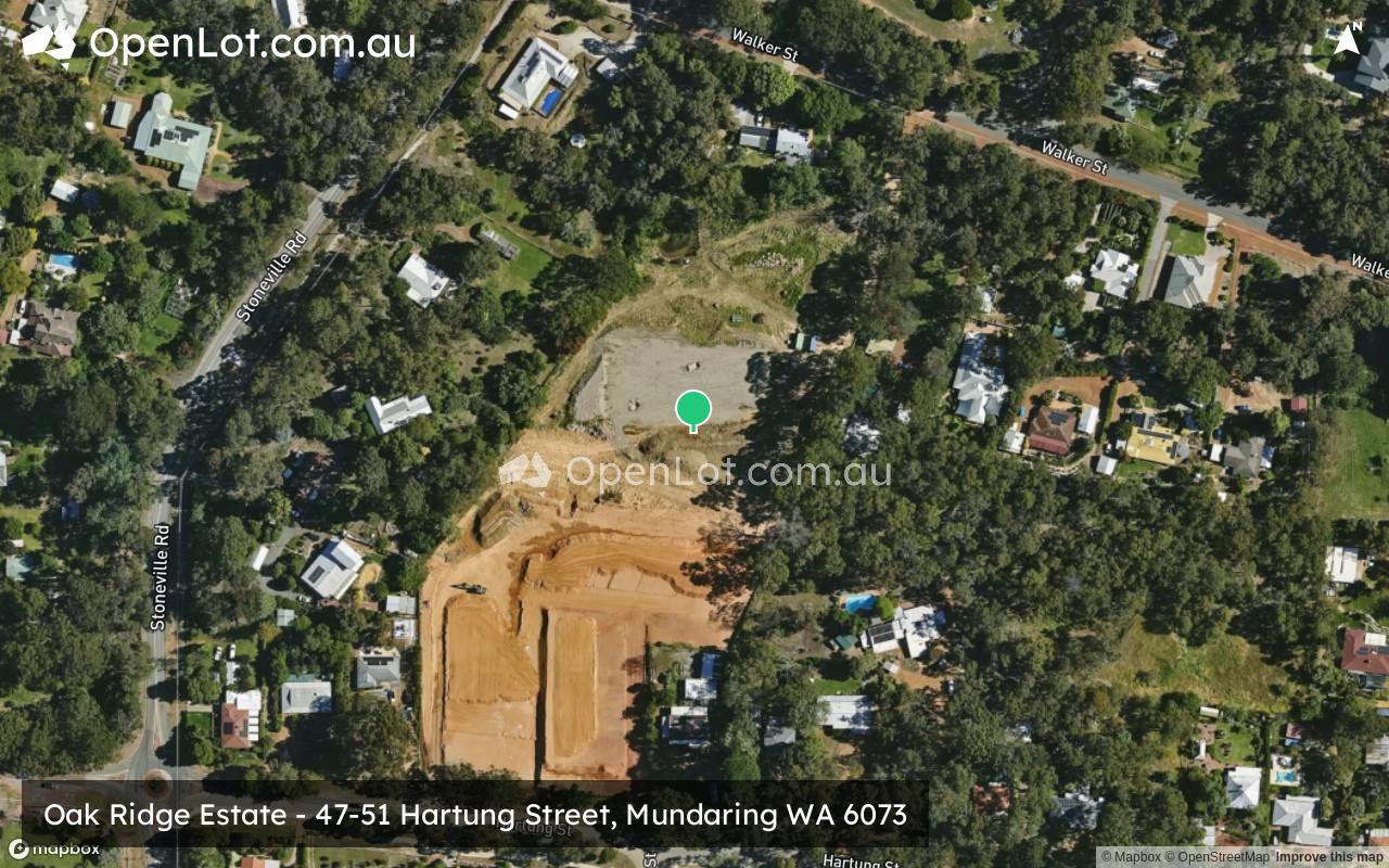 Satellite image for Oak Ridge Estate - 47-51 Hartung Street, Mundaring WA 6073