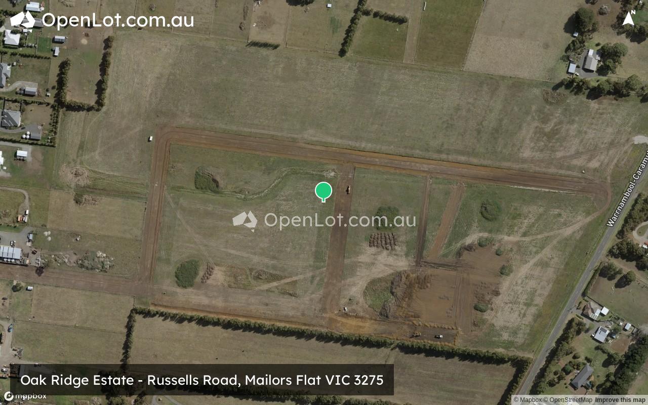 Satellite image for Oak Ridge Estate - Russells Road, Mailors Flat VIC 3275
