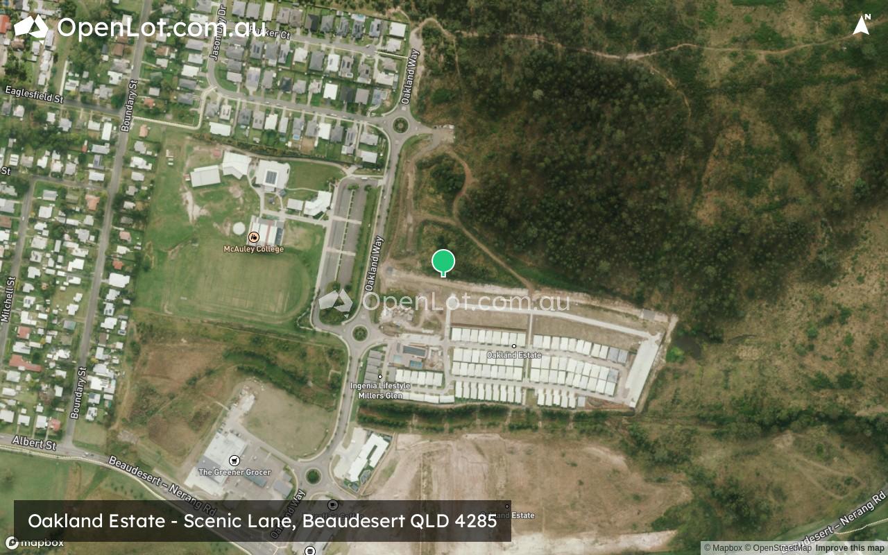 Satellite image for Oakland Estate - Scenic Lane, Beaudesert QLD 4285